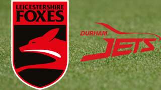 Leicestershire v Durham badges