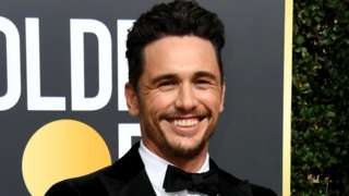 Actor James Franco at the 75th Golden Globe Awards in Beverly Hills, California, in January 2018