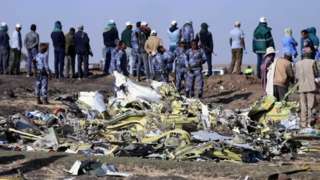 Ethiopian Airlines crash site