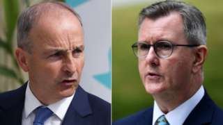 Micheál Martin and Sir Jeffrey Donaldson