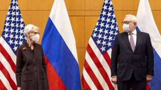 ABD Dışişleri Bakan Yardımcısı Wendy Sherman ve Rus mevkidaşı Sergei Ryabkov Cenevre'de görüştü, 10 Ocak 2022
