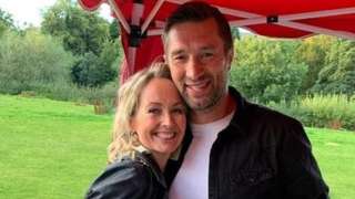 Hartlepool United manager Graeme Lee and his wife Gemma