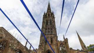Ribbon Installation at Coventry Cathedral