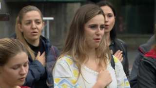 Ukraine women's choir in Newcastle