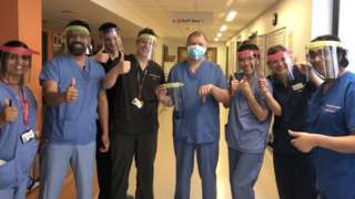 ICU staff at Peterborough City Hospital