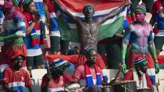 Gambia football fans