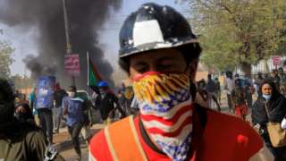 Protester in Sudan