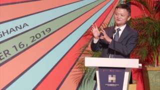 Jack Ma dey tok for stage