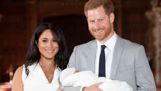 Duke and Duchess of Sussex with their baby son Archie