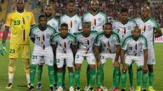 Les Comores, lors d'un match de qualification à la CAN 2019