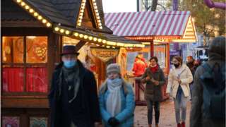 Berlin Christmas market scene