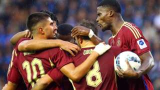 Servette celebrate in Genk