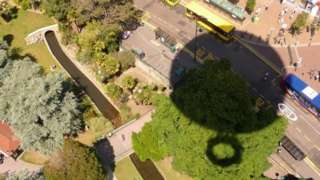 Shadow of Bournemouth balloon