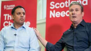 Anas Sarwar and Keir Starmer