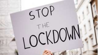 'Stop the Lockdown' sign