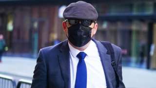 Deniz Jaffer arriving at the Old Bailey in London charged with misconduct in a public office