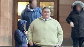 Daniel Annis outside Newcastle Crown Court