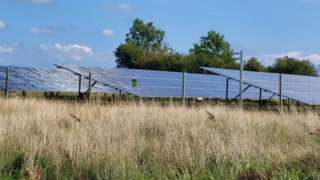 Solar farm in the Gwent Levels