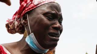 A mother whose child was abducted in Nigeria this year- May 2021