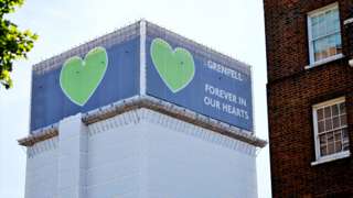 Grenfell Tower pictured in west London on 14 June 2021