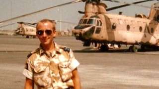 Kerry Fuller pictured during the Gulf War