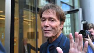 Sir Cliff Richard outside court earlier this week
