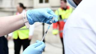 A Walk-in Covid vaccine clinic at Belfast City Hall