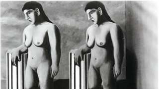 La Pose Enchantée by Rene Magritte