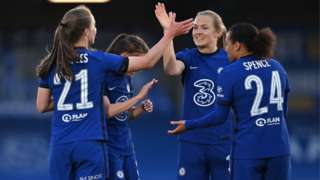 Niamh Charles celebrates the opening goal