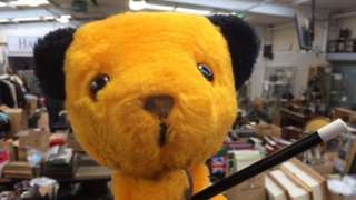Sooty hand puppet with wand