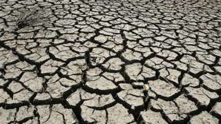 Tierra seca en Chile.