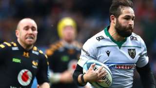 Cobus Reinach scored a try in each half for Northampton at the Ricoh Arena