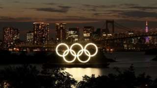 Olympic rings in Tokyo