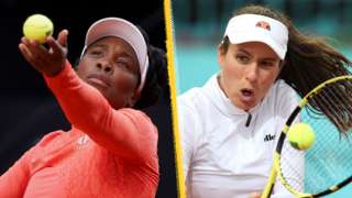 Venus Williams and Johanna Konta.