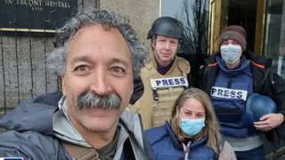 Pierre Zakrzewski with colleagues