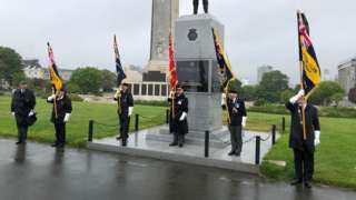 Falklands War ceremony in Plymouth