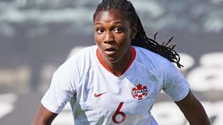 Deanne Rose in action for Canada