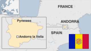 Map of Andorra
