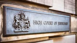 Sign for High Court in Edinburgh