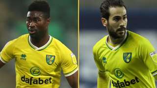 Alex Tettey and Mario Vrancic in action for Norwich