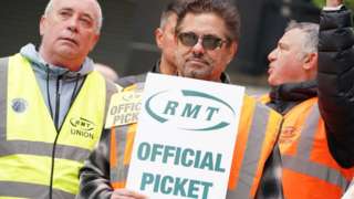 RMT picket line