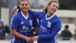 Birmingham City Ladies celebrate against Bristol City Women