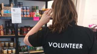Volunteer at foodbank