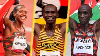 Faith Kipyegon, Joshua Cheptegei, Eliud Kipchoge