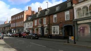 Westgate street showing Kings Arms pub