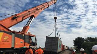 derailed train latest