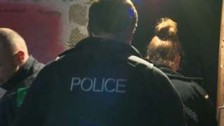 Officers carry out warrants