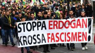 Курды протестуют в Швеции