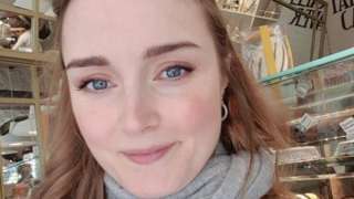 Jessica Moran pictured with a close up of her face