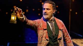 Andrew Lincoln as Scrooge at the Old Vic